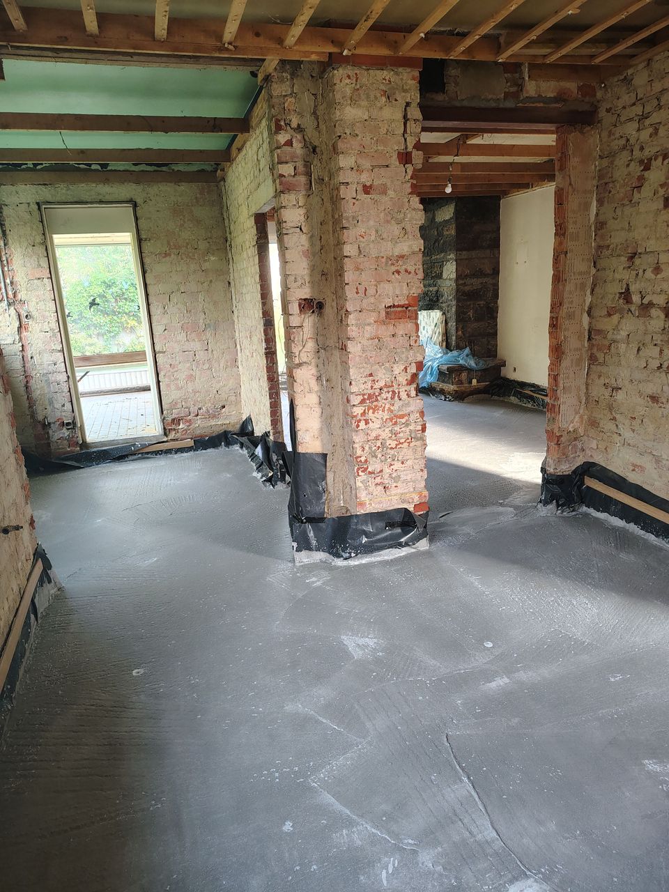 Foto's van de droge beton cover